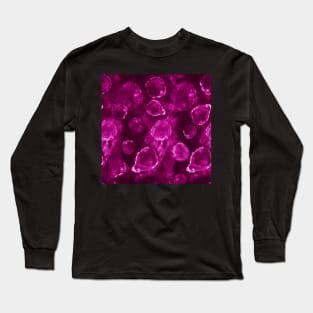 Burgundy Tie-Dye Orbs Long Sleeve T-Shirt